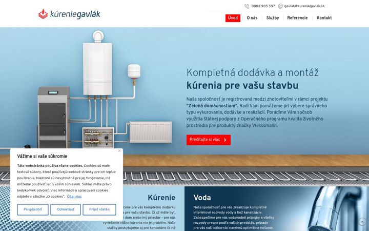 Screenshot of kureniegavlak.sk