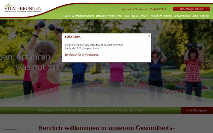 Screenshot of kurhaus-badliebenstein.de