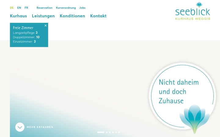 Screenshot of kurhaus-seeblick.ch