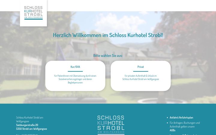 Snimka zaslona za kurhotel-strobl.at