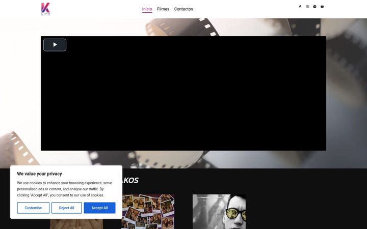 Screenshot of kuriakos-cine.com