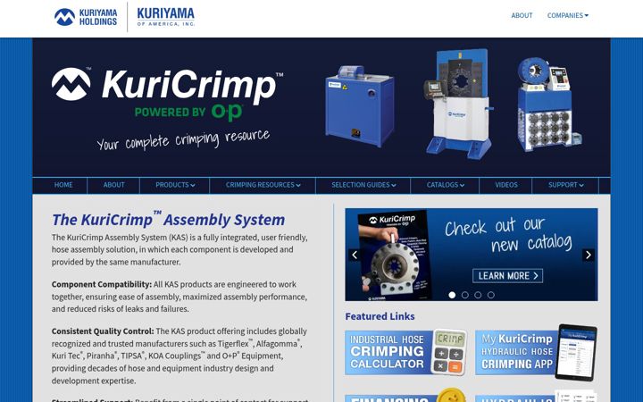 Screenshot of kuricrimp.com