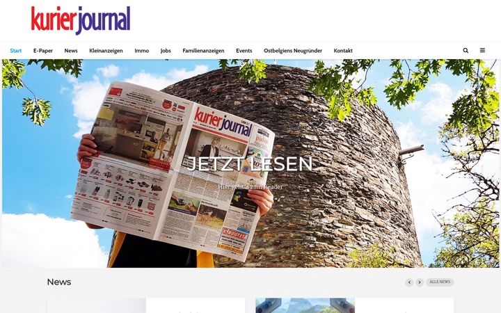 Screenshot of kurier-journal.be