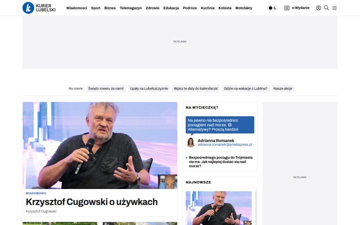 Screenshot of kurierlubelski.pl