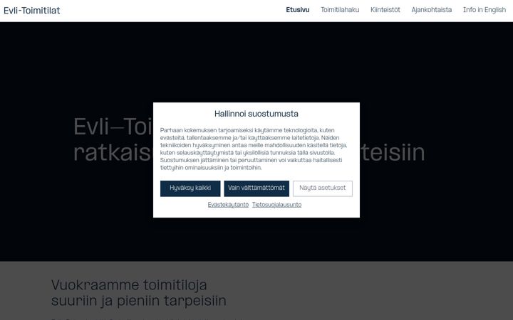 Screenshot of kuriirinmuuri.fi