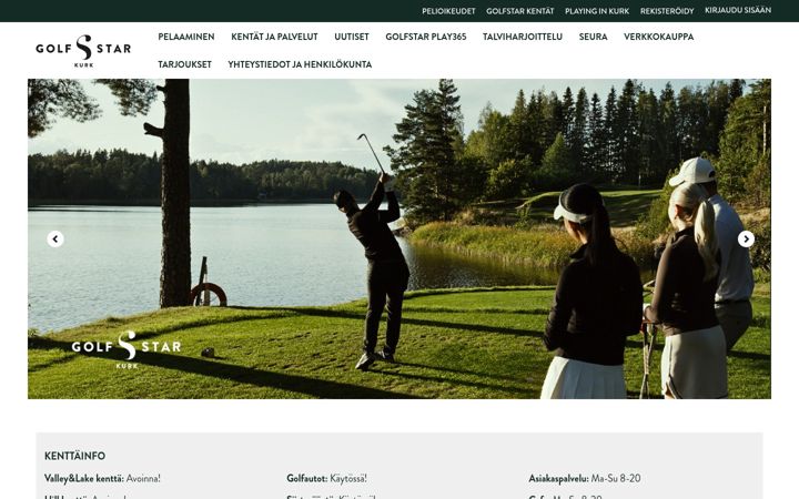 Screenshot of kurkgolf.fi