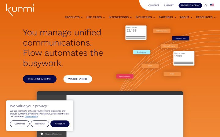 Screenshot of kurmi-software.com