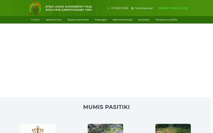 Screenshot of kurmiugaudymas.lt