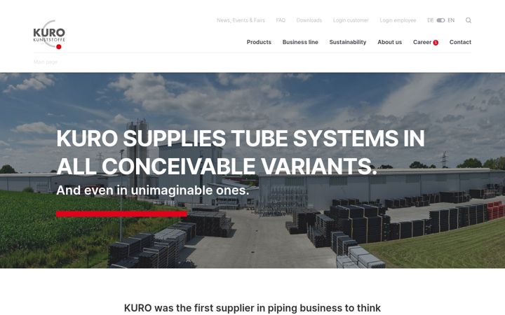 Screenshot of kuro-kunststoffe.de