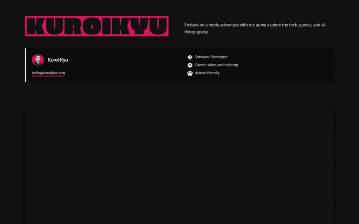 Screenshot of kuroikyu.com