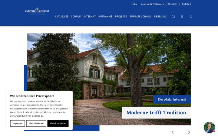 Screenshot of kurpfalz-internat.de