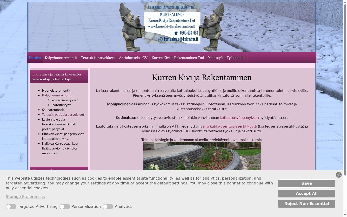 Sutikimo reklamjuostės, rodytos prieš bet kokią sąveiką, ekrano kopija