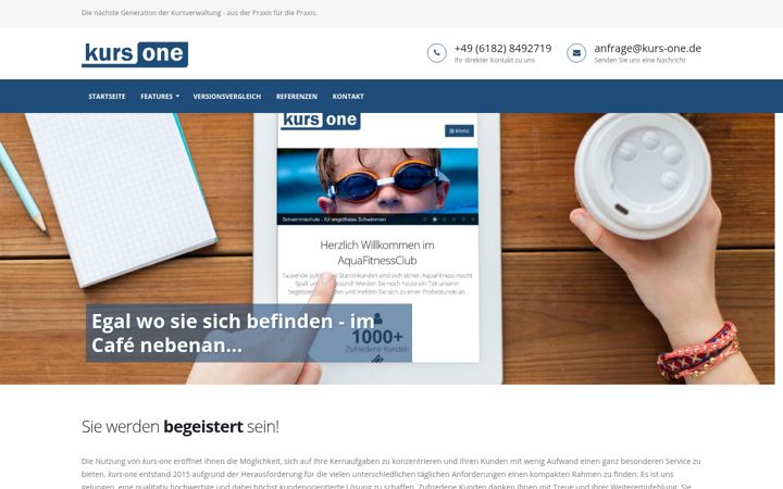 Screenshot of kurs-one.de