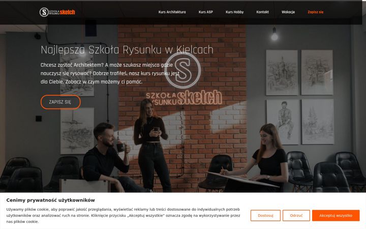 Screenshot of kurs-rysunku.com.pl