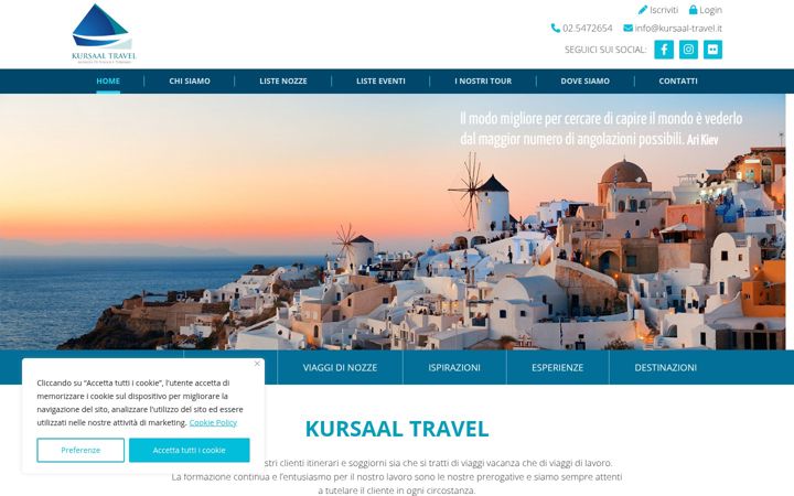 Screenshot of kursaal-travel.eu
