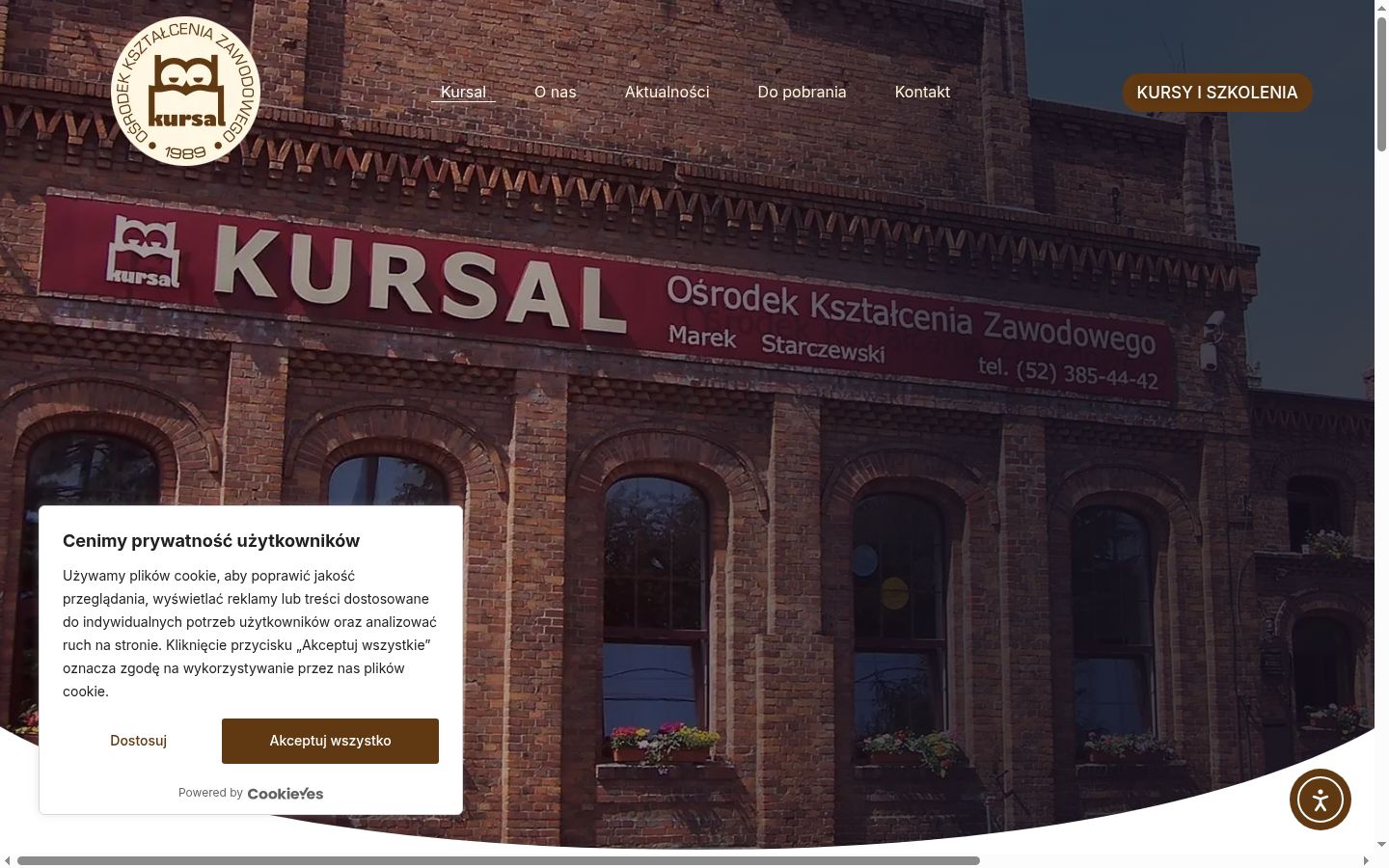 Snímek obrazovky baneru souhlasu zobrazeného před jakoukoli interakcí
