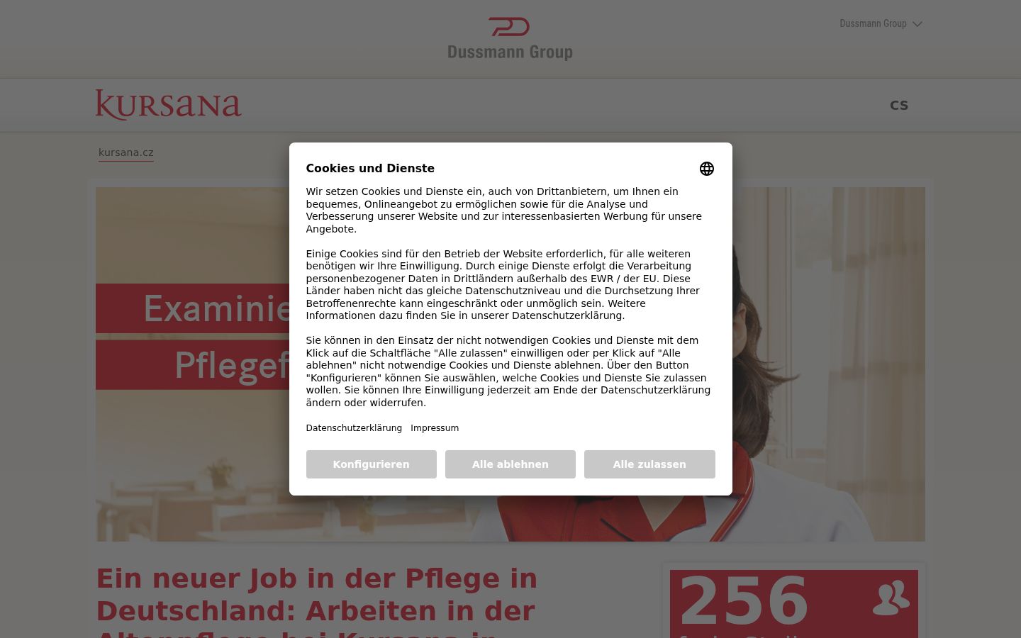 Skjermbilde av samtykkebanneret slik det vises før noen interaksjon