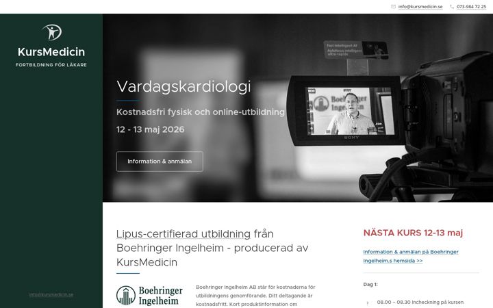 Screenshot of kursmedicin.se