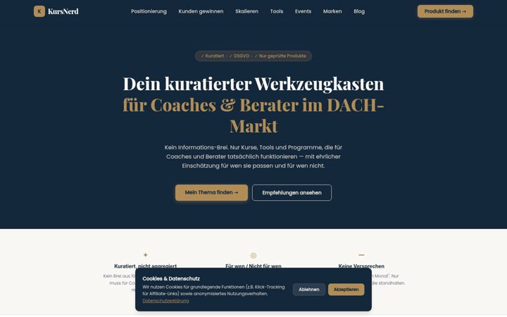 Screenshot of kursnerd.de