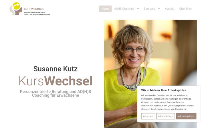 Screenshot of kurswechsel-beratung.com