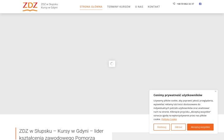 Screenshot of kursygdynia.pl