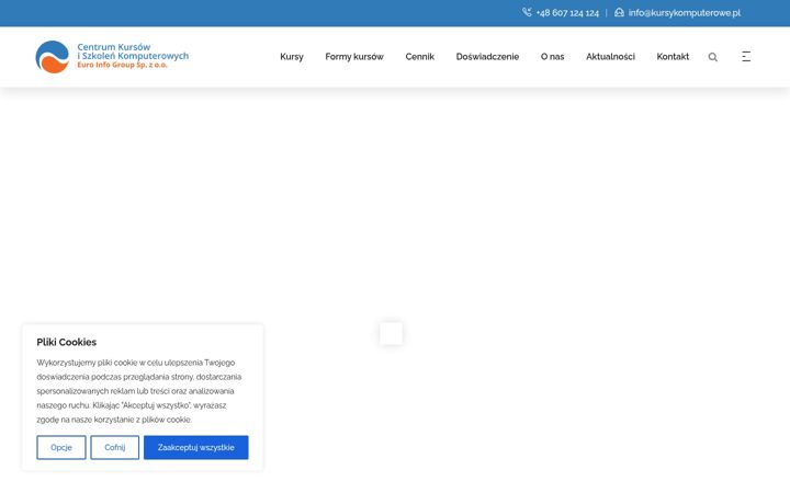 Screenshot of kursykomputerowe.pl