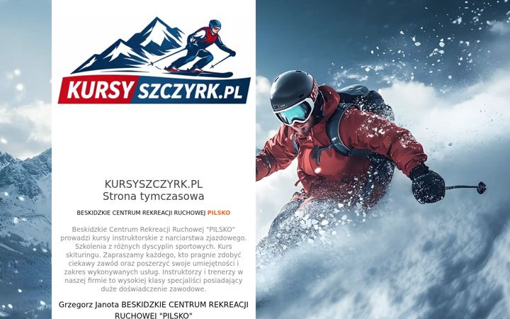 Screenshot of kursyszczyrk.pl