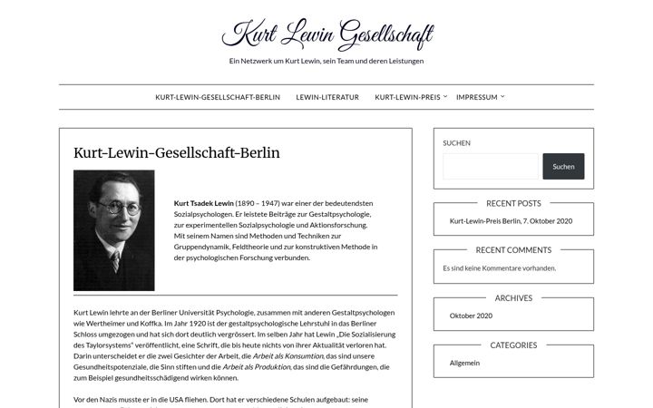 Screenshot of kurt-lewin-gesellschaft.de
