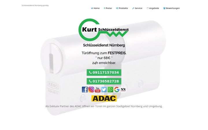 Screenshot of kurt-schluesseldienst.de