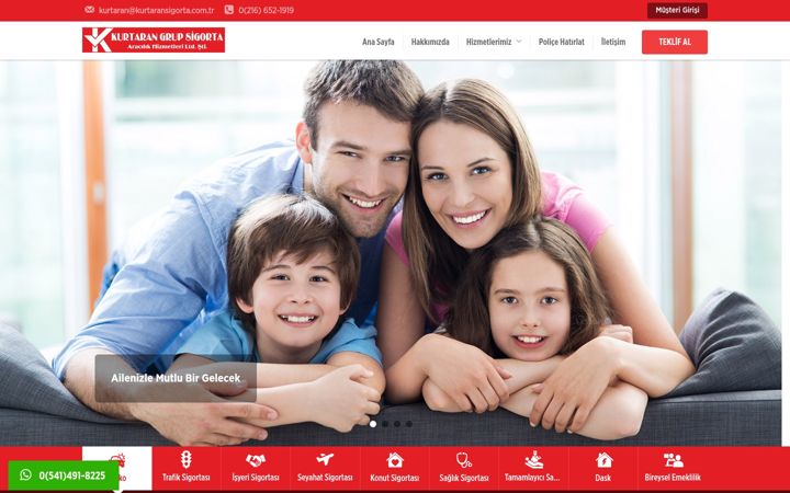 Screenshot of kurtaransigorta.com.tr