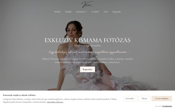 Screenshot of kuruczphotography.hu