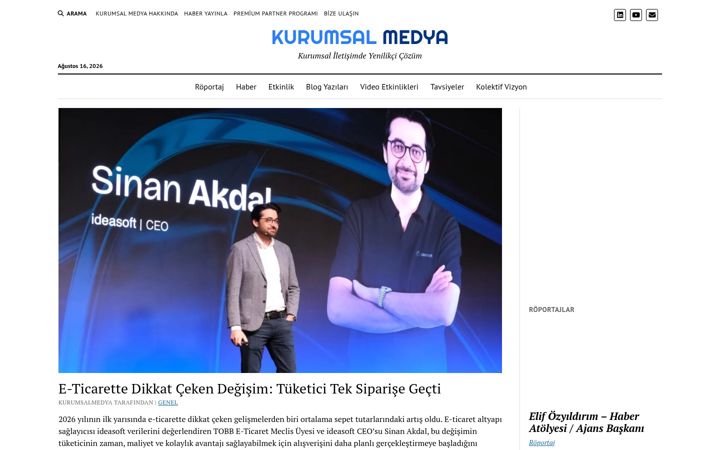 Screenshot of kurumsalmedya.com