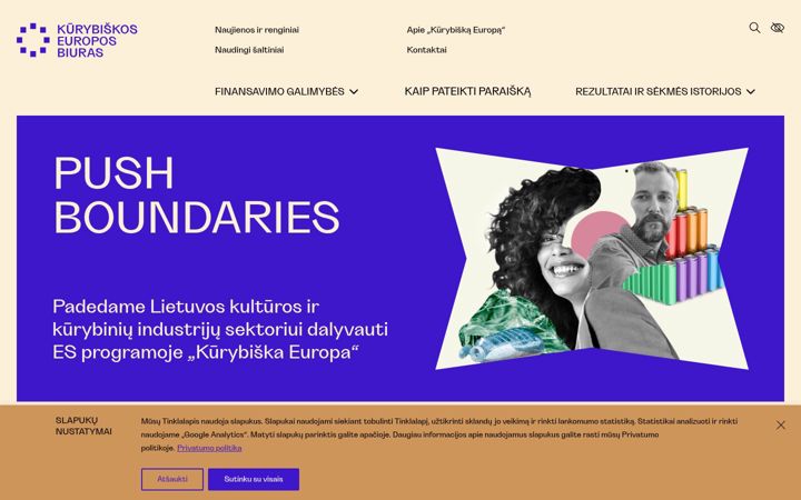 Screenshot of kurybiskaeuropa.eu