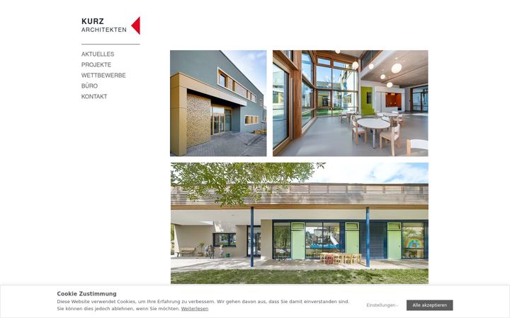 Screenshot of kurz-architekten.net