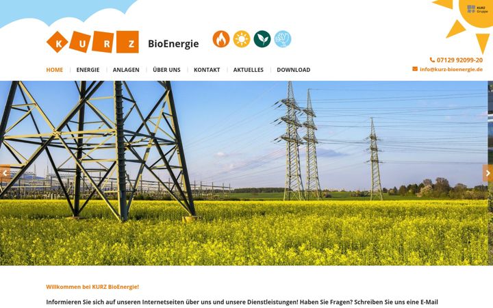 Screenshot of kurz-bioenergie.de