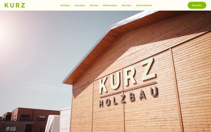 Screenshot of kurz-holzhaus.de