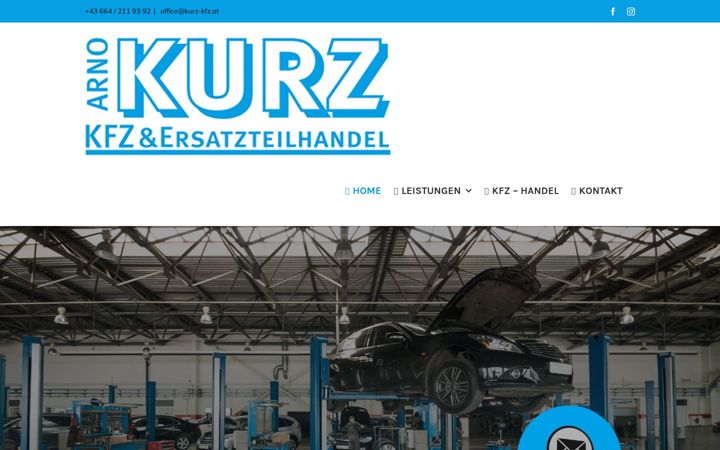 Screenshot of kurz-kfz.at