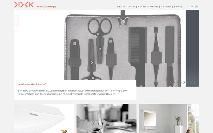 Screenshot of kurz-kurz-design.de