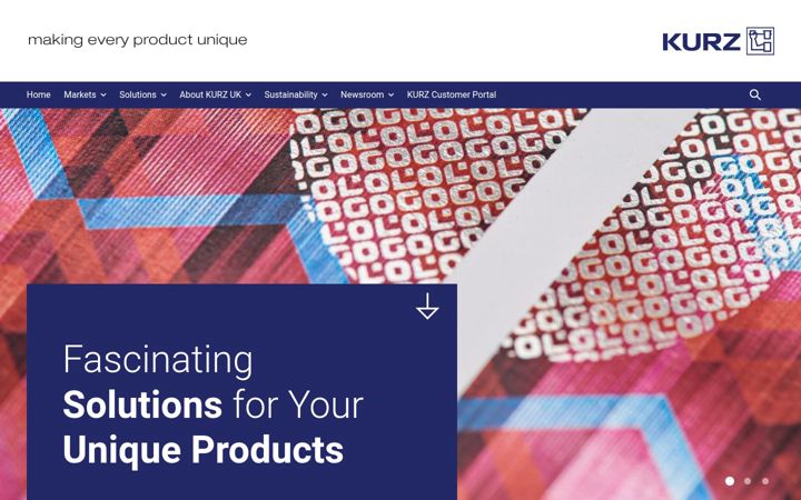 Screenshot of kurz.co.uk