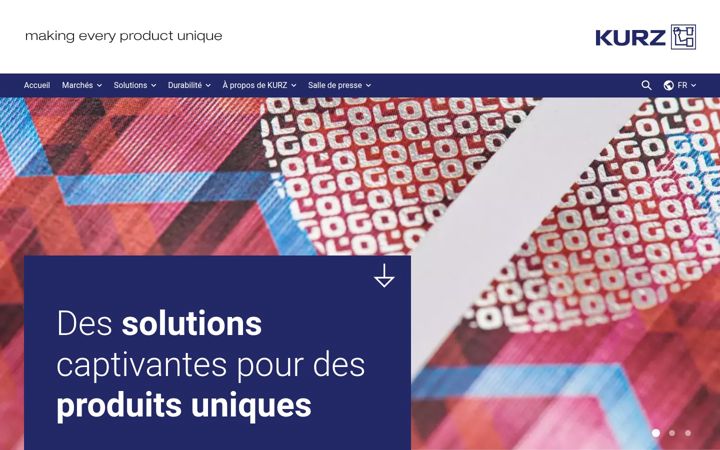 Screenshot of kurz.fr