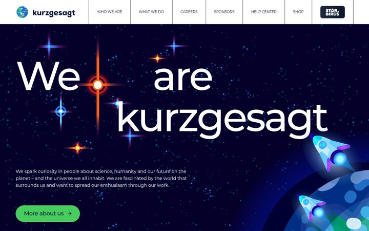 Screenshot of kurzgesagt.org