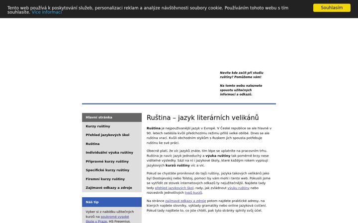 Screenshot of kurzyrustiny.info