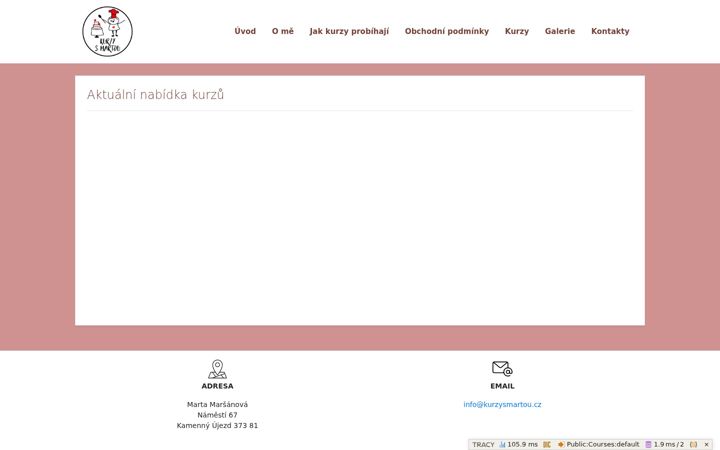 Screenshot of kurzysmartou.cz