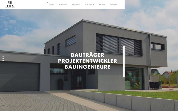 Screenshot of kus-konzeptbau.de