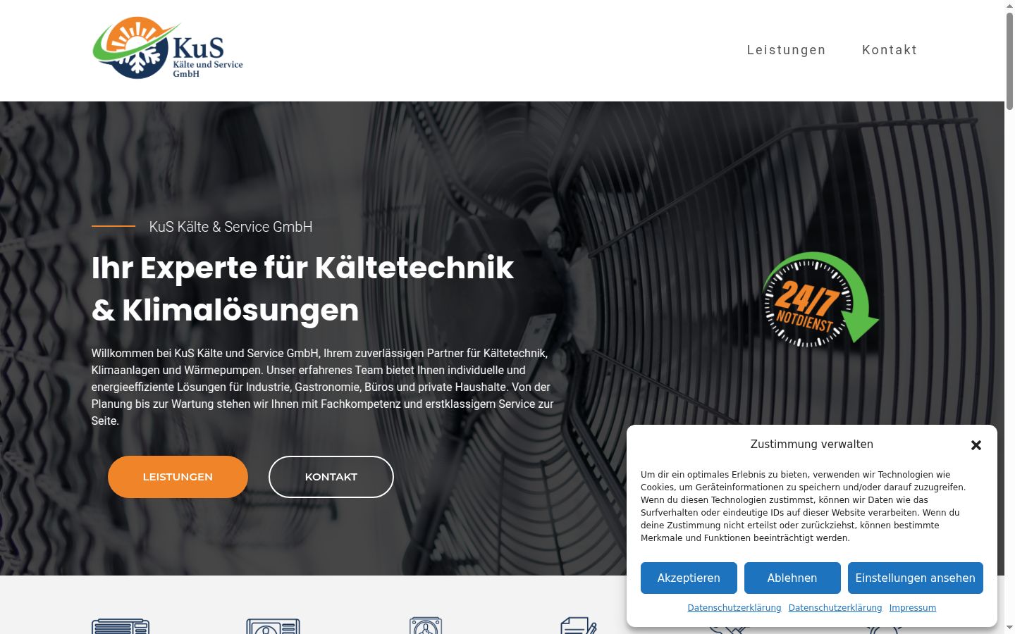 Screenshot van de toestemmingsbanner zoals getoond vóór enige interactie