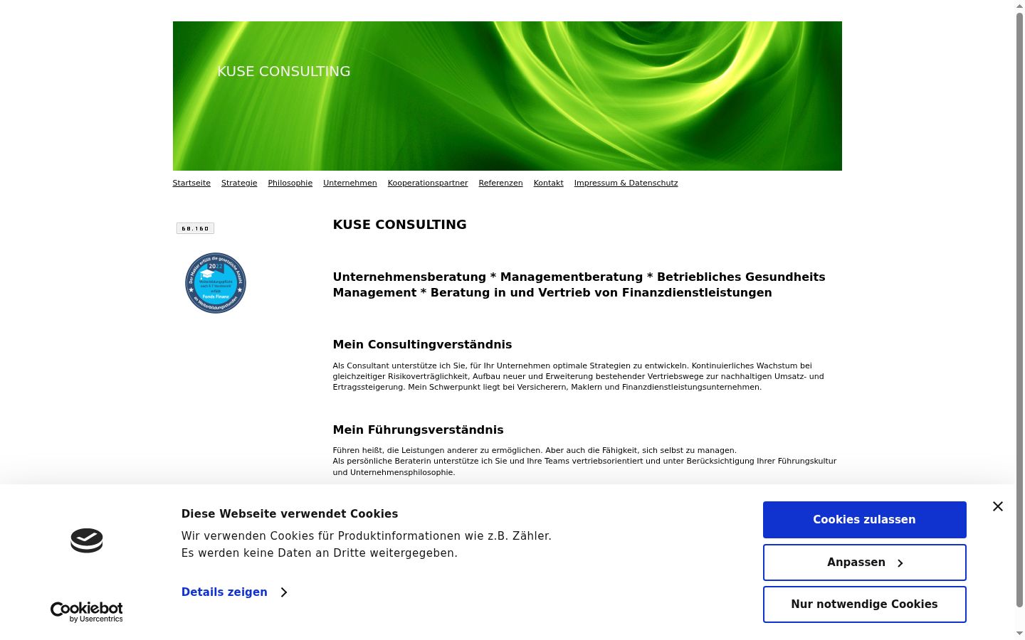 Sutikimo reklamjuostės, rodytos prieš bet kokią sąveiką, ekrano kopija