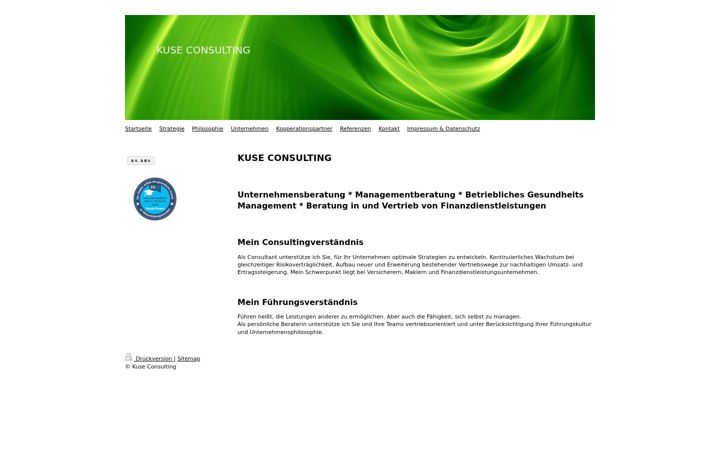 Screenshot of kuseconsulting.de