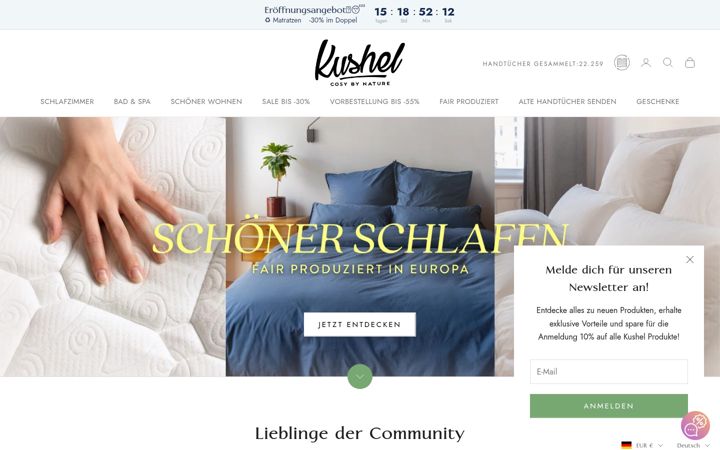 Screenshot of kushel.de
