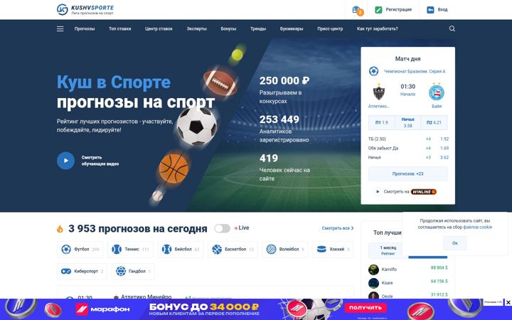 Screenshot of kushvsporte.ru