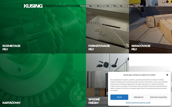 Screenshot of kusing.sk